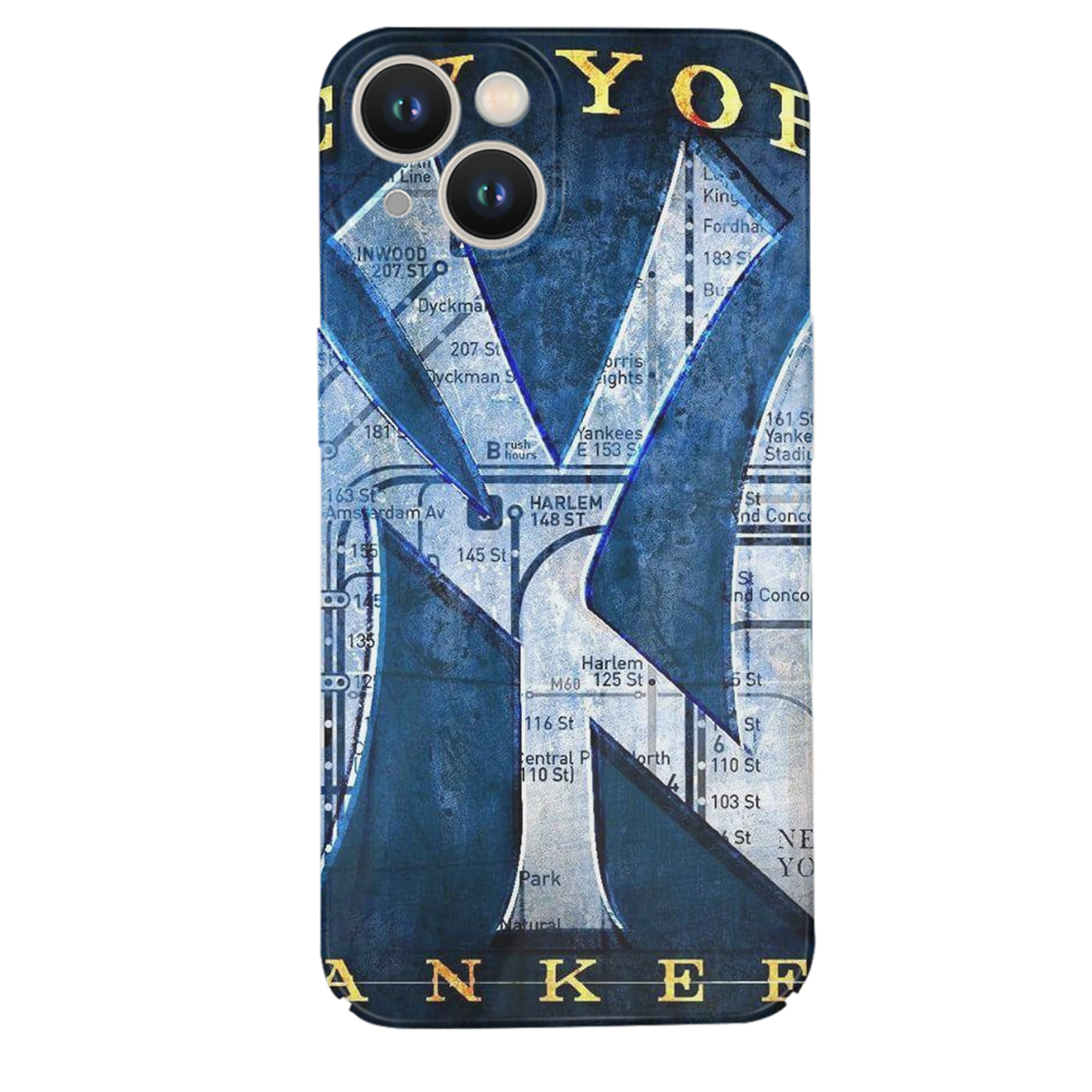 New York Yankees 307 IPhone 14 Series Full-Cover Hard Case – Shockproof With Raised Camera Protection – Precise Cutouts, Wireless Charging Compatible – Durable, Anti-Yellowing, Easy To Clean